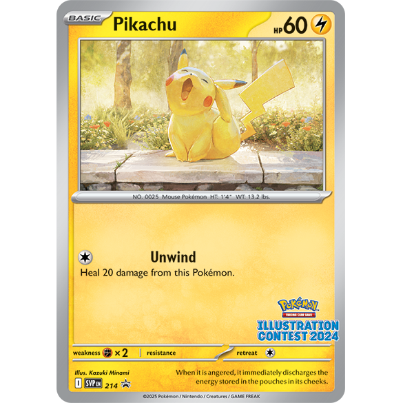 Pokémon Illustration Contest 2024 Sealed Pack of 3 Cards