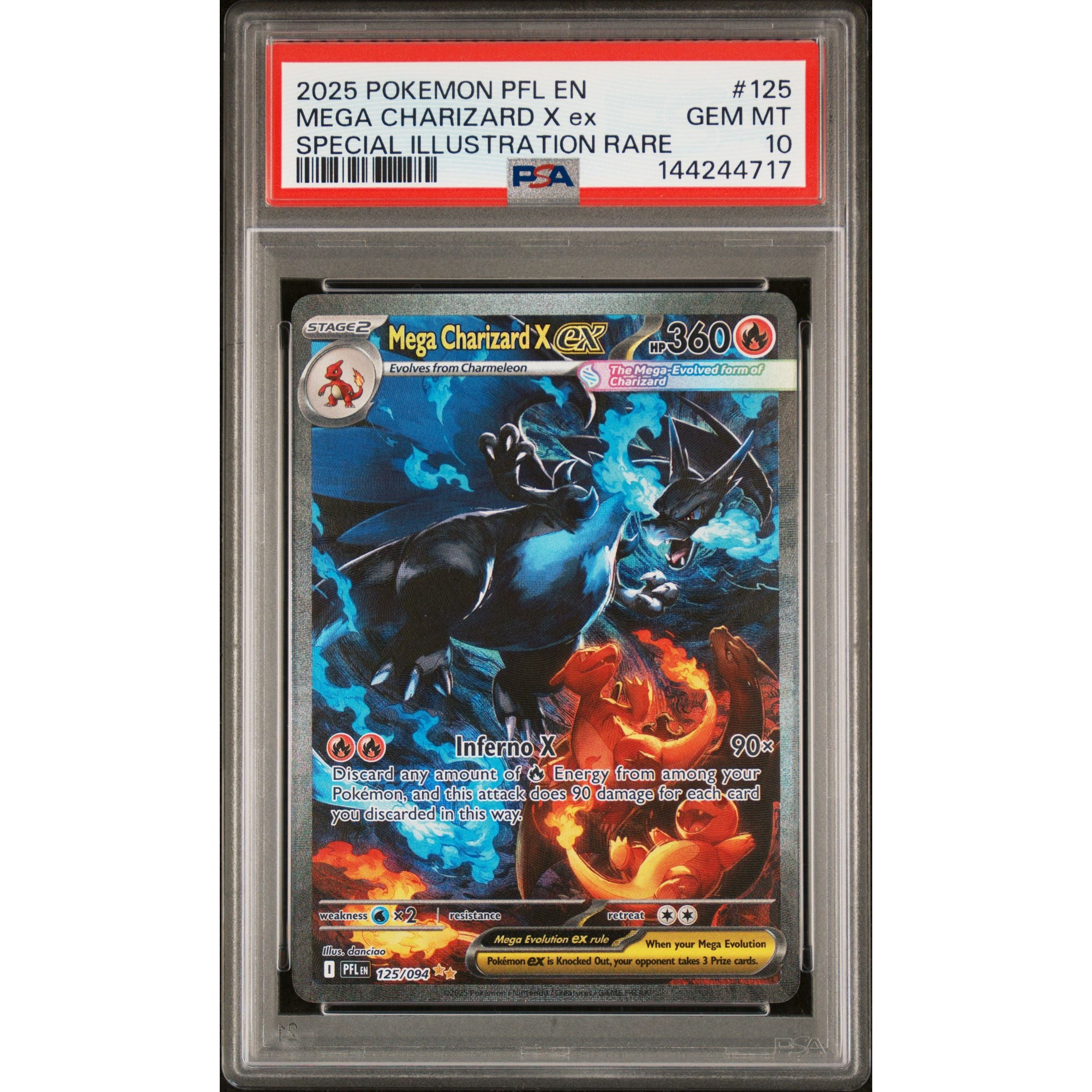 Phantasmal Flames Mega Charizard X ex SIR #125 PSA 10