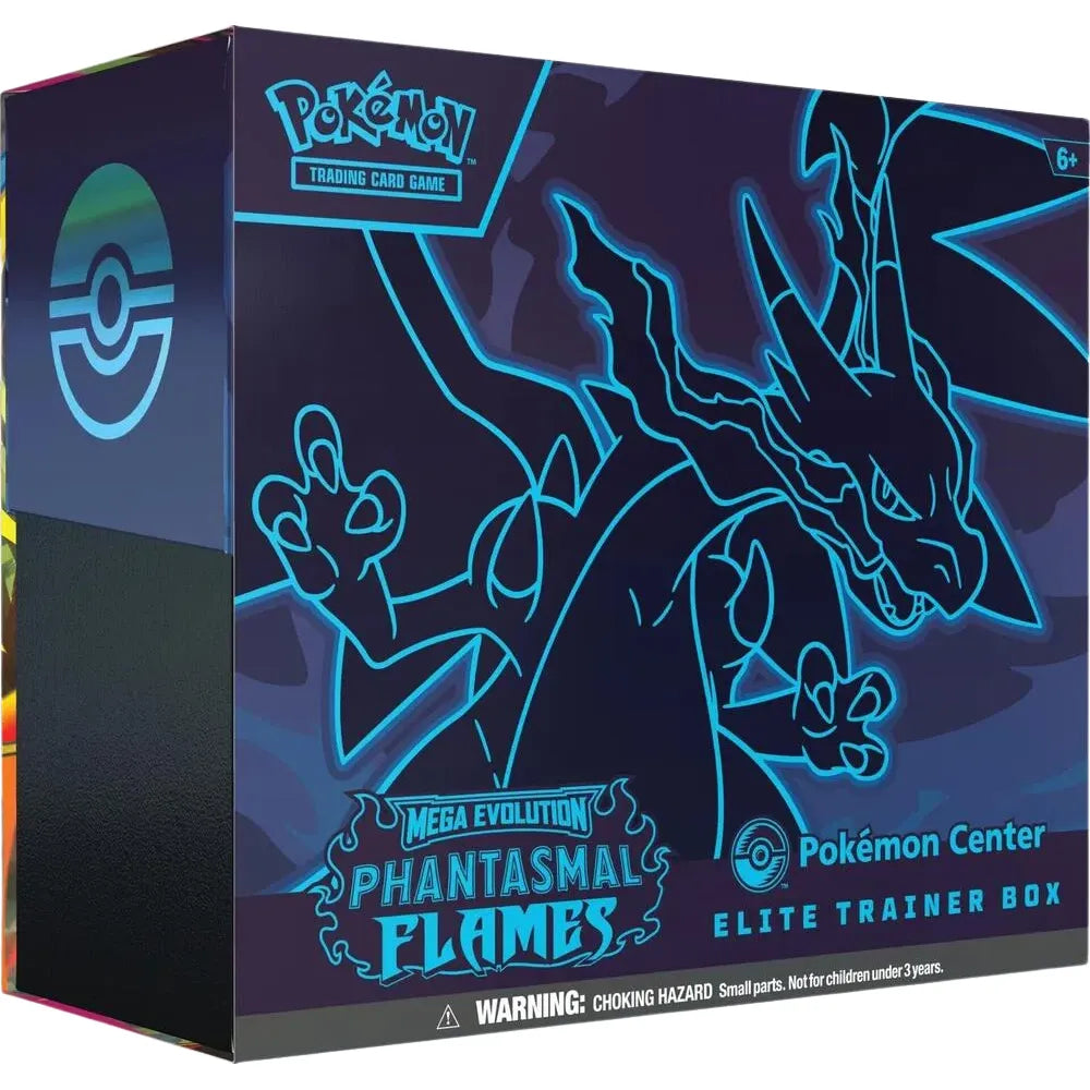 Phantasmal Flames Pokemon Center Elite Trainer Box (ETB) (small hole in wrapper) includes Acrylic Case